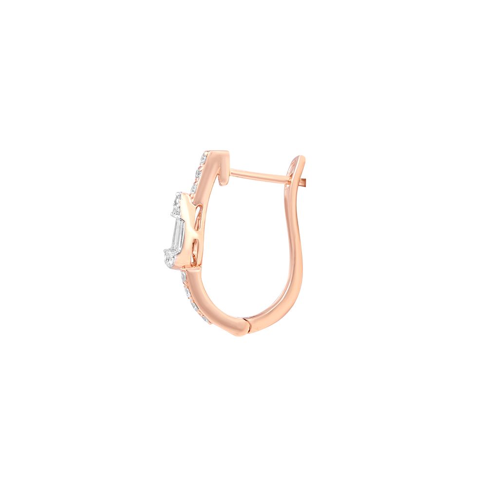 Whispering Petals Diamond Hoops Earrings-Earrings-OER24J62-D300X0B