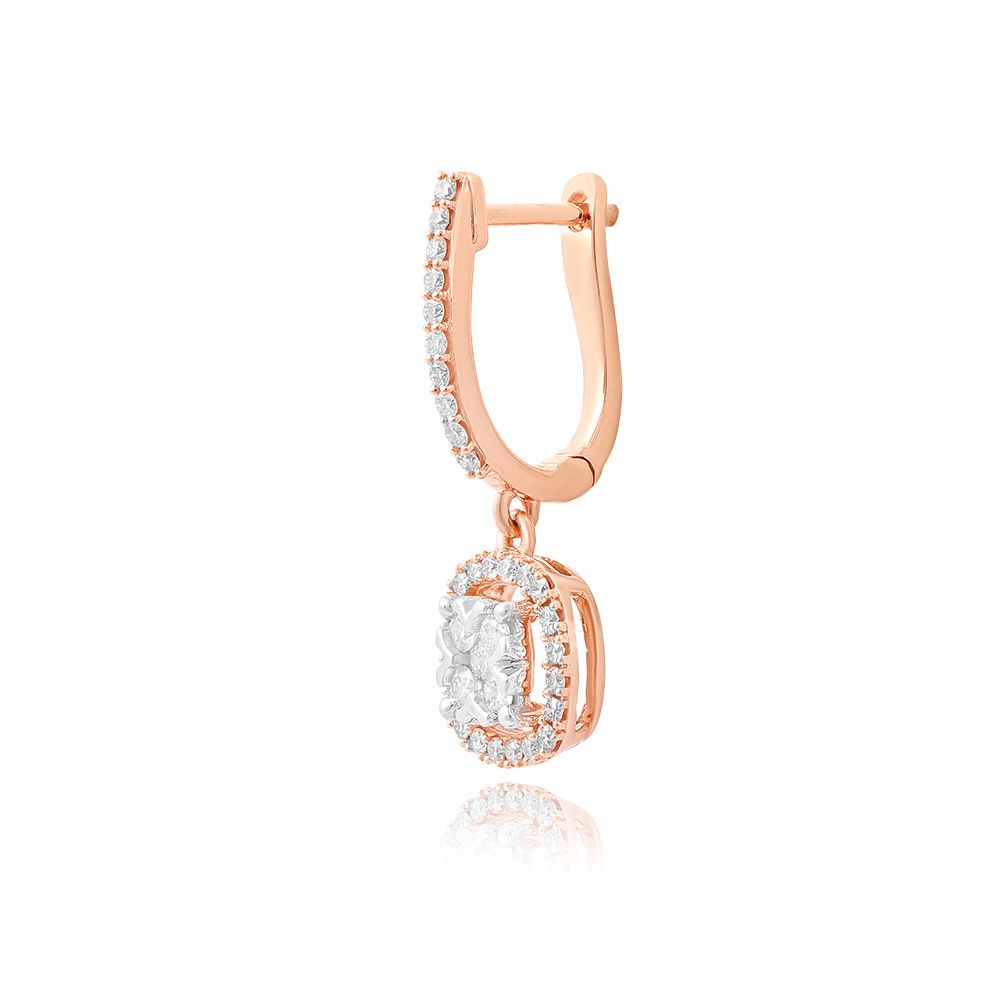 Timeless Grace Diamond Hoop Earrings-Earrings-OER25I01-D400X0B