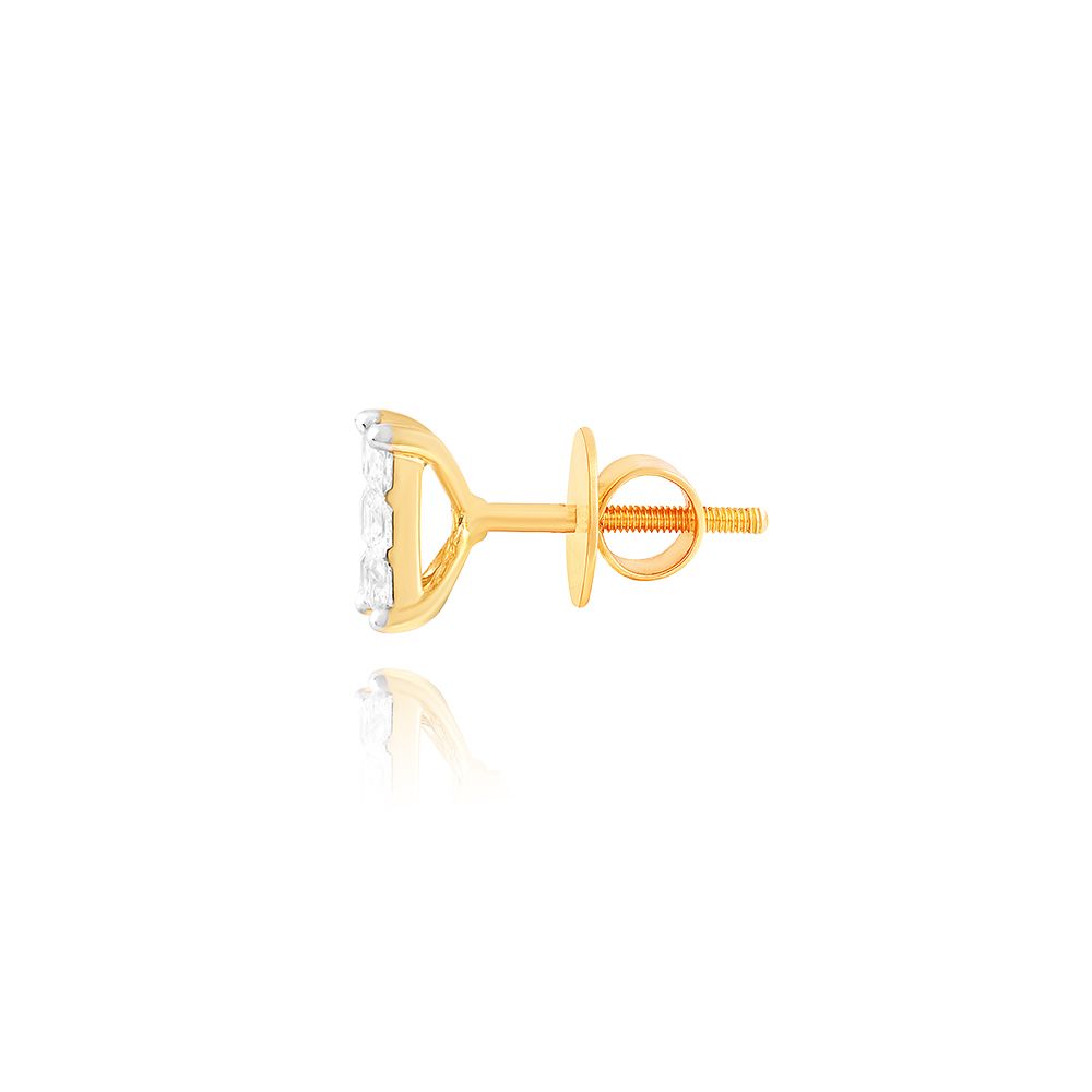 Modern Diamond Stud-Earrings-OER25I22-D300R3B