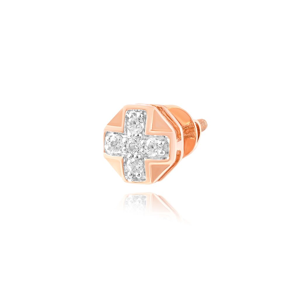 Octagon Diamond Stud-Earrings-OER25I25-D300X3B