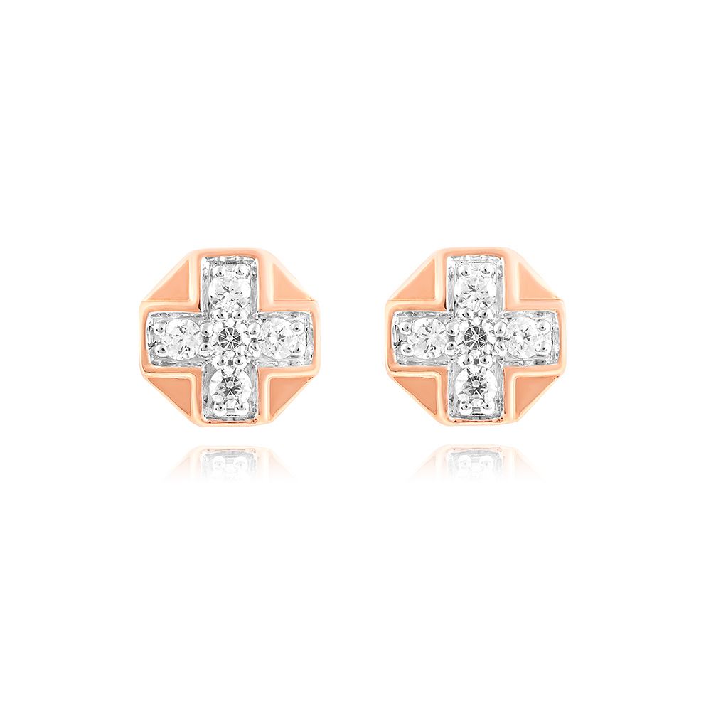 Octagon Diamond Stud-Earrings-OER25I25-D300X3B