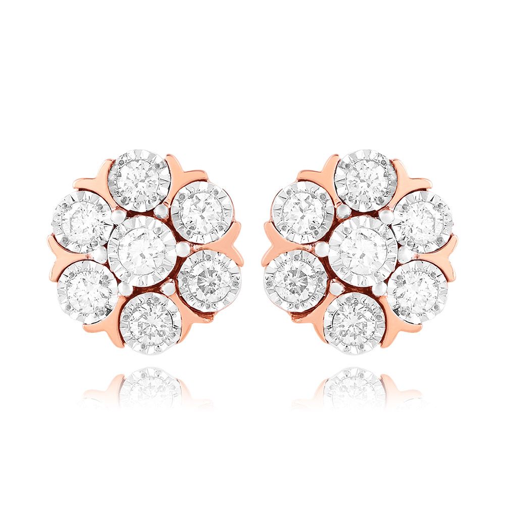 Nakshatra Stars Diamond Earrings-Earrings-OER25IH2-D300X1B