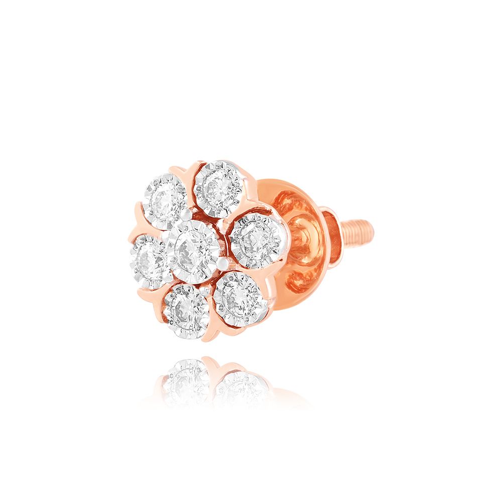 Nakshatra Stars Diamond Earrings-Earrings-OER25IH2-D300X1B