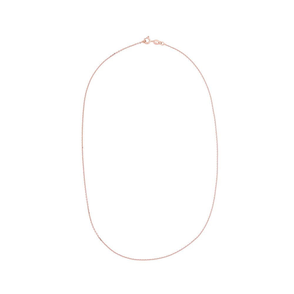 Elegant Link Design Rose Gold Chain-Gold-OIC18038
