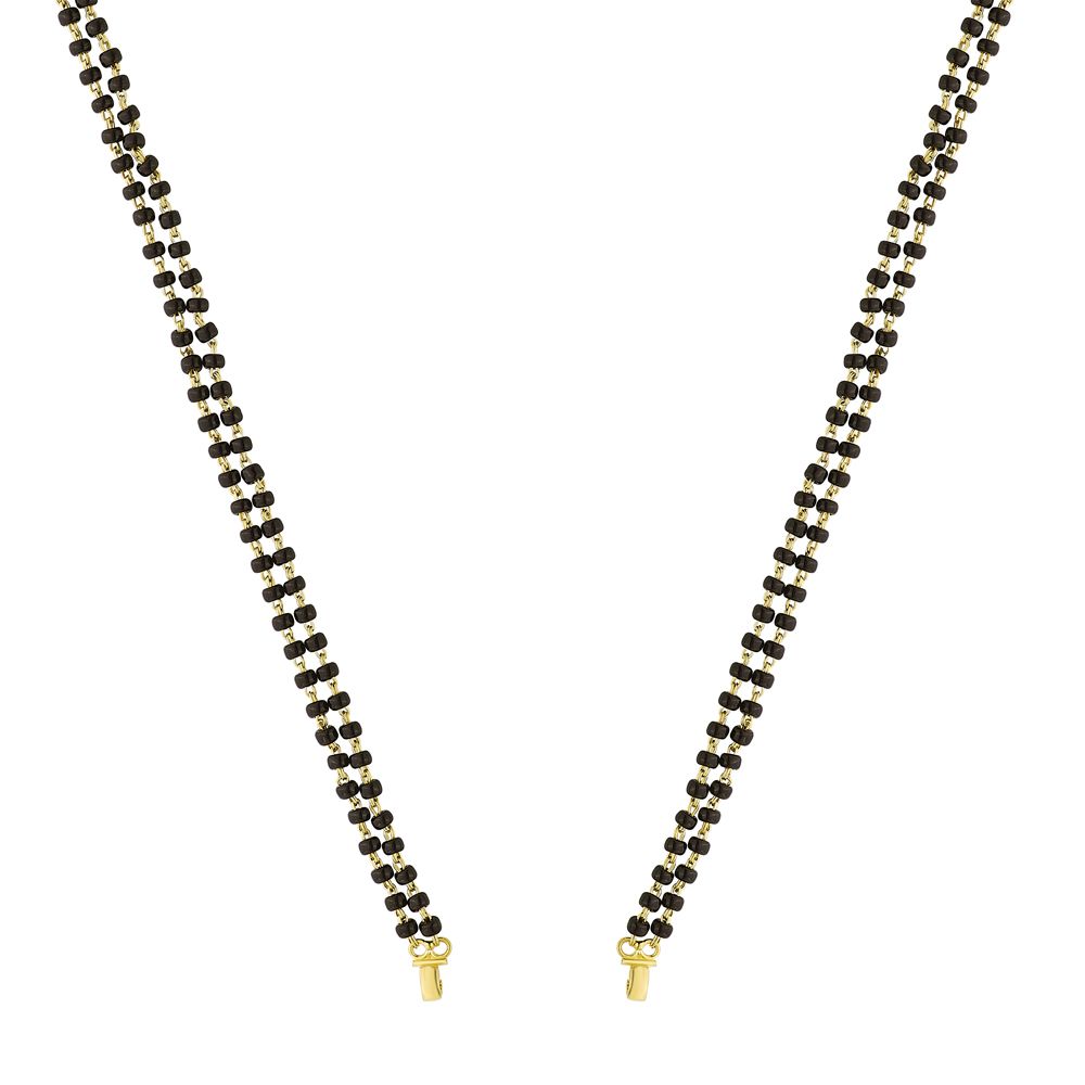 Sylish Mangalsutra in 18KT Yellow Gold-Gold-OMG14002