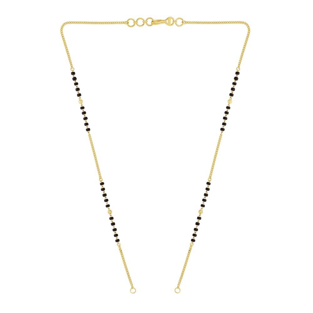 Glamorous 18KT Yellow Gold Mangalsutra-Gold-OMG15002