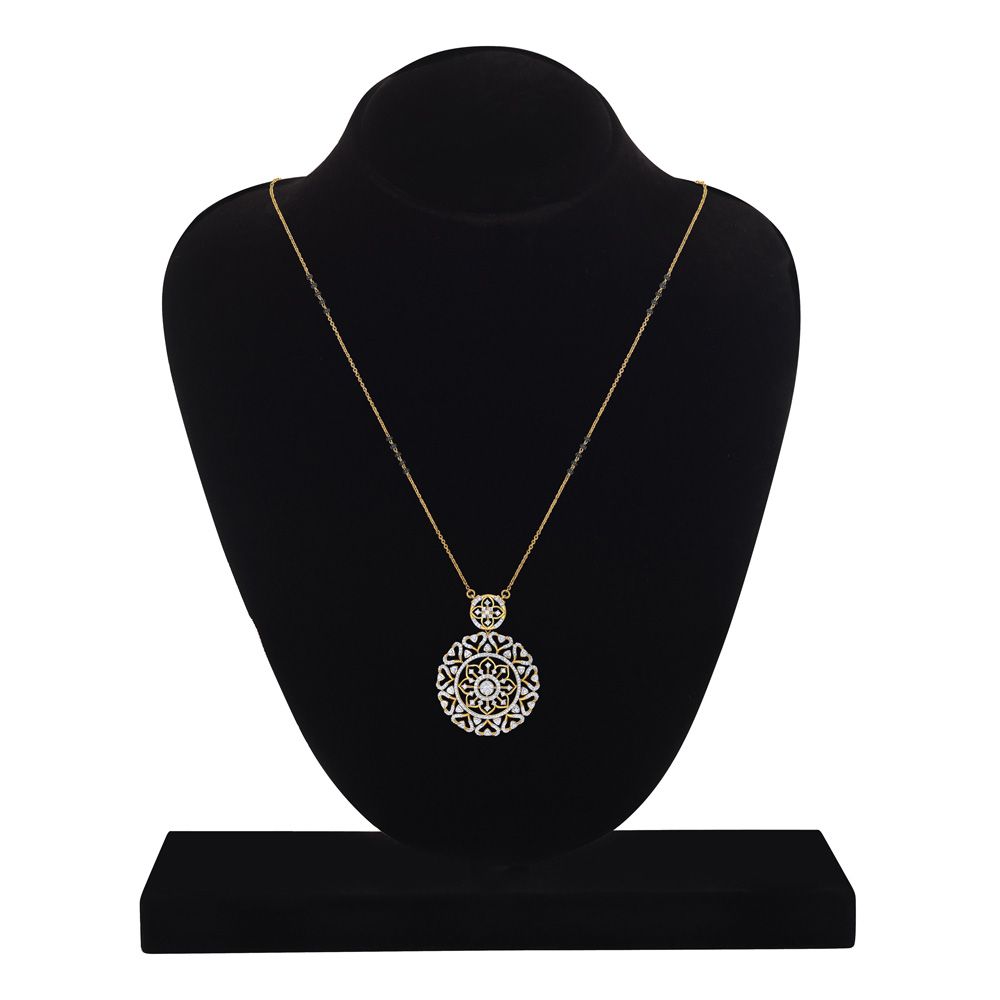 Flower Design Diamond Tanmaniya in Yellow Gold-Shop By Gender-OMG23010-D300RDB