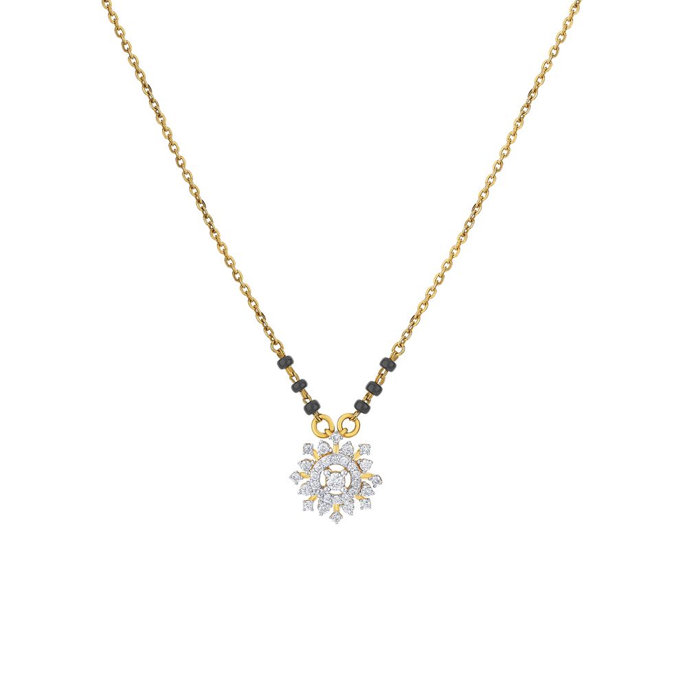 Timeless Tradition Mangalsutra Jewellery Set-Diamond-OBX23004-D400R0B