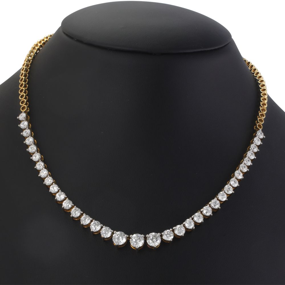 Enchanting Diamond Studded Short Necklace-Necklaces-ONK15001-A200R2B