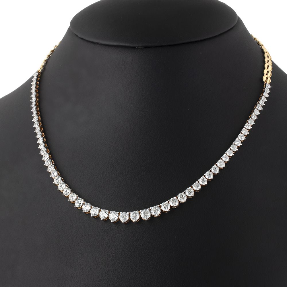 Sparkling Diamond Studded Short Necklace-All Jewellery-ONK18013-A300R1B