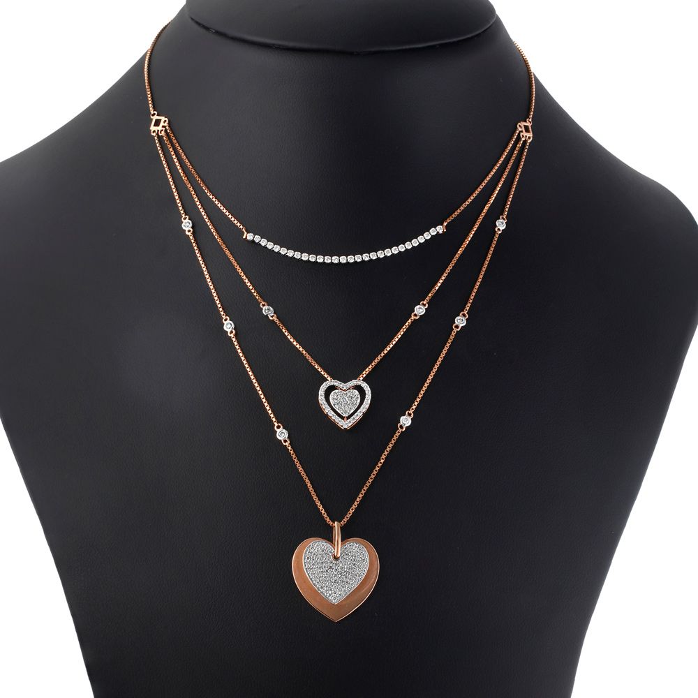 Delicate 14KT Rose Gold Desired Necklace-Necklaces-ONK20019-D900X1C