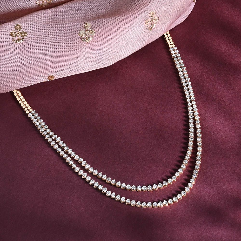 Perfect Diamond Crown Star Necklace-Necklaces-ONK20021-A300R2B