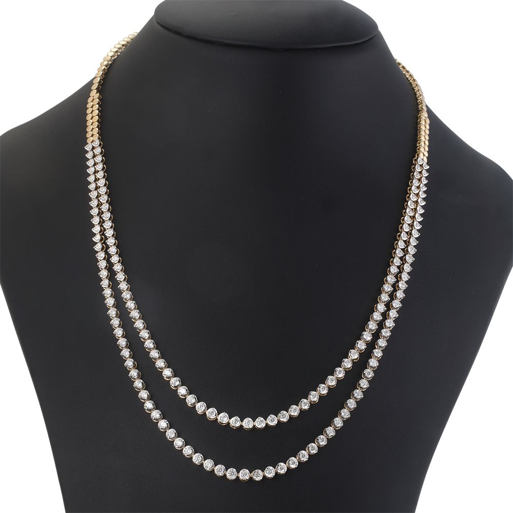 Perfect Diamond Crown Star Necklace-Necklaces-ONK20021-A300R2B