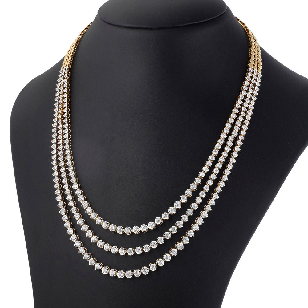 Breathtaking Yellow Gold Crown Star Necklace-Necklaces-ONK20023-A400R2B