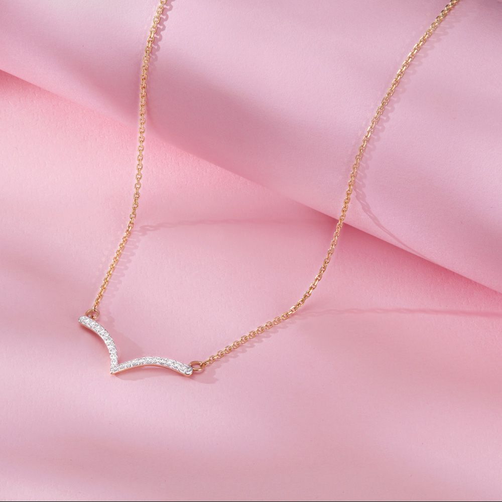 Stunning Yellow Gold and Diamond Necklace-Necklaces-ONK23002-D300R1B