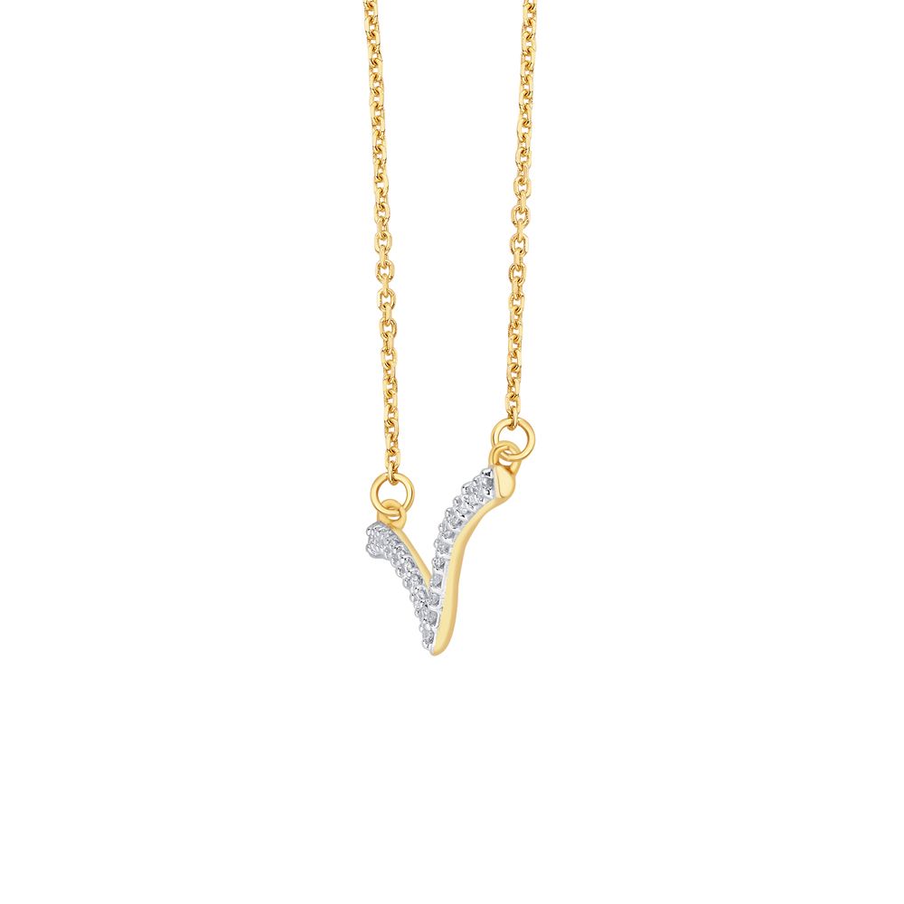 Stunning Yellow Gold and Diamond Necklace-Necklaces-ONK23002-D300R1B
