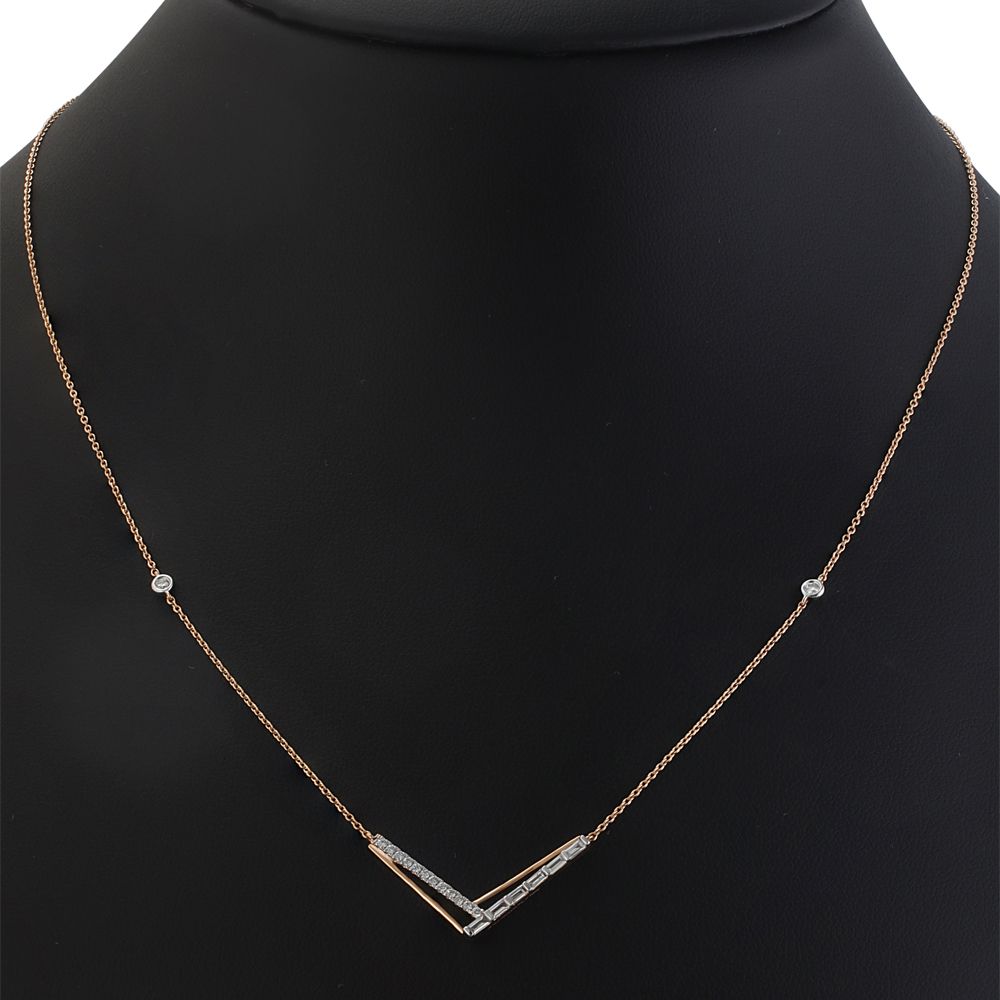 Mellow Diamond Necklace-Necklaces-ONK23004-D300X1B
