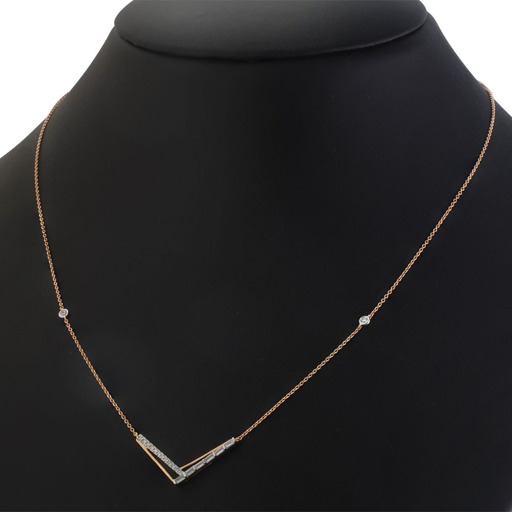 Mellow Diamond Necklace-Necklaces-ONK23004-D300X1B