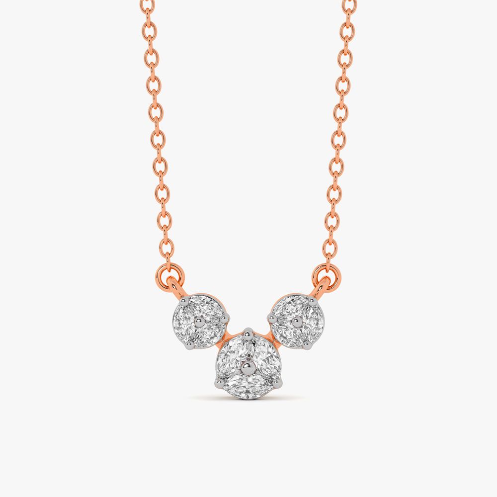 Attractive Diamond Desired Necklace-Necklaces-ONK23009-D300X1B