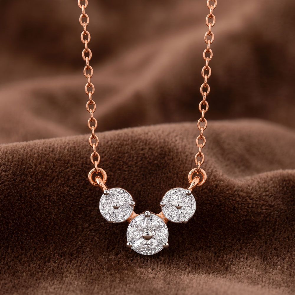 Attractive Diamond Desired Necklace-Necklaces-ONK23009-D300X1B