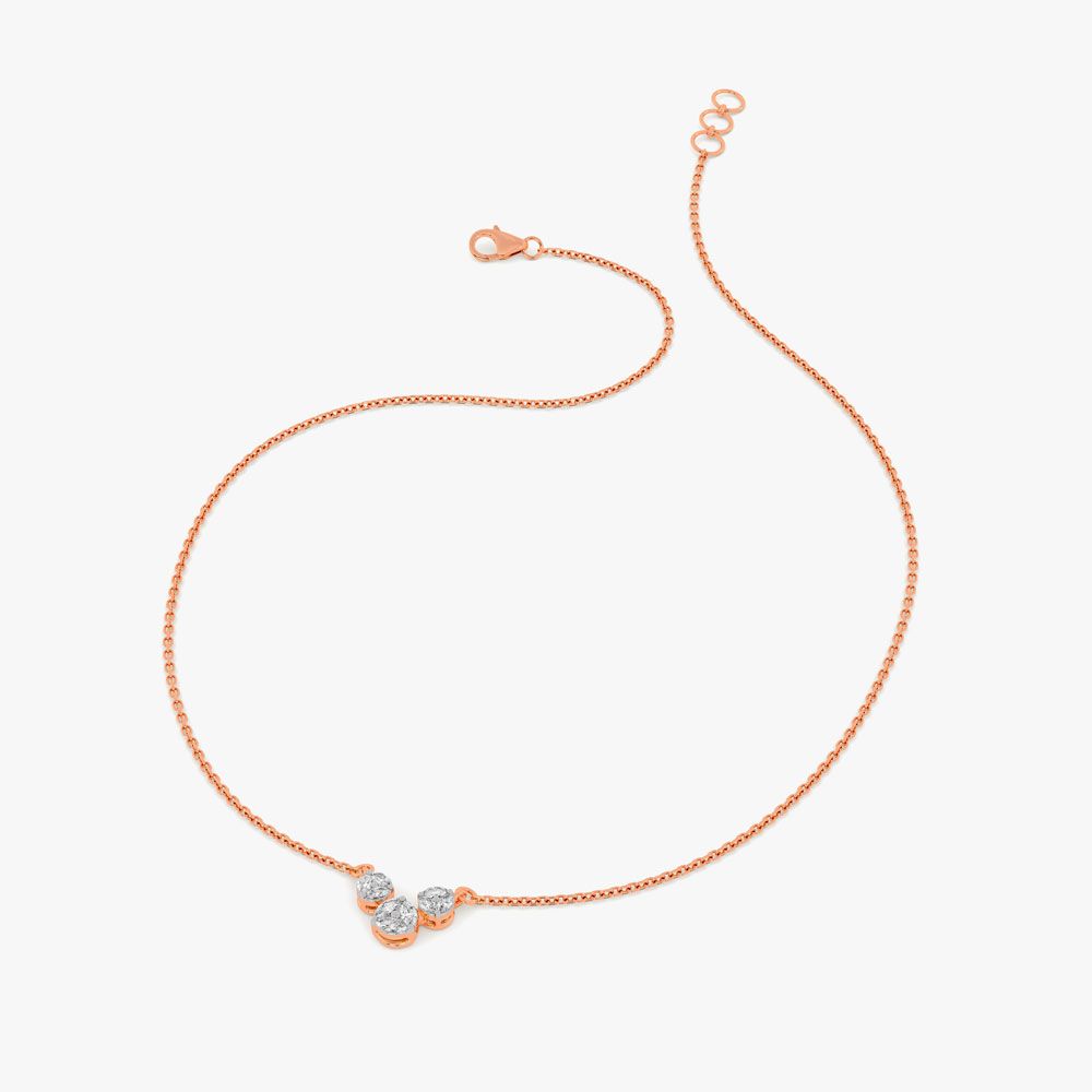 Attractive Diamond Desired Necklace-Necklaces-ONK23009-D300X1B