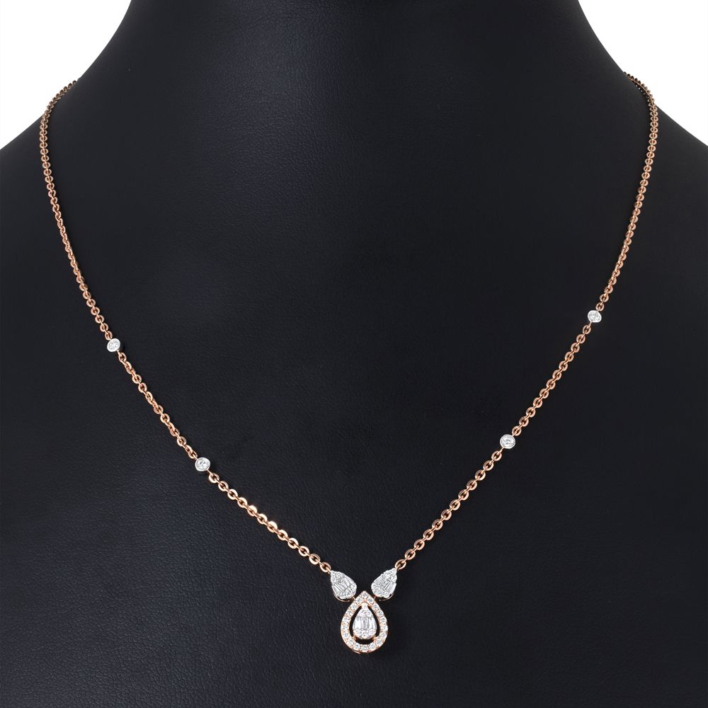 Dazzling Diamond Desired Necklace-Necklaces-ONK23011-D300X1B