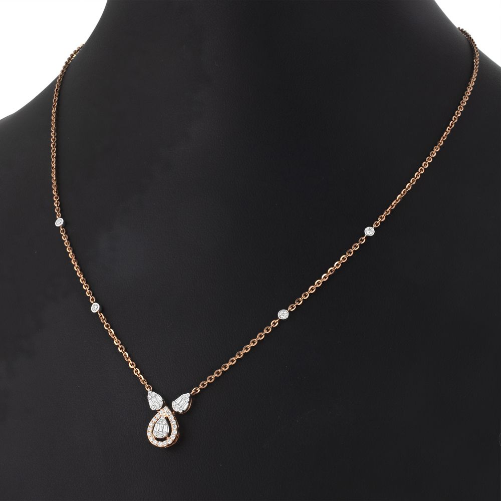 Dazzling Diamond Desired Necklace-Necklaces-ONK23011-D300X1B