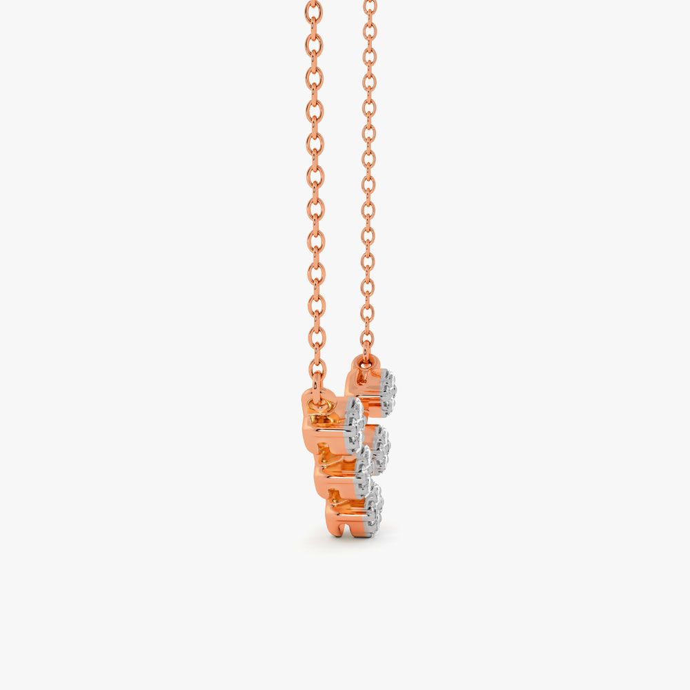 Brilliant Diamond Studded Desired Necklace-Necklaces-ONK23012-D300X1B