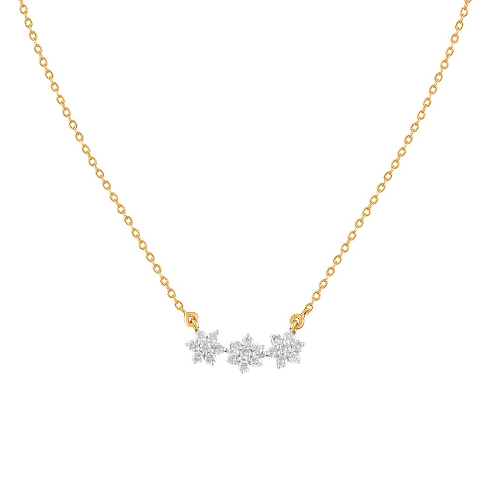 Buy Stylish Nakshatra Design Diamond Chain Necklace ONK24C12