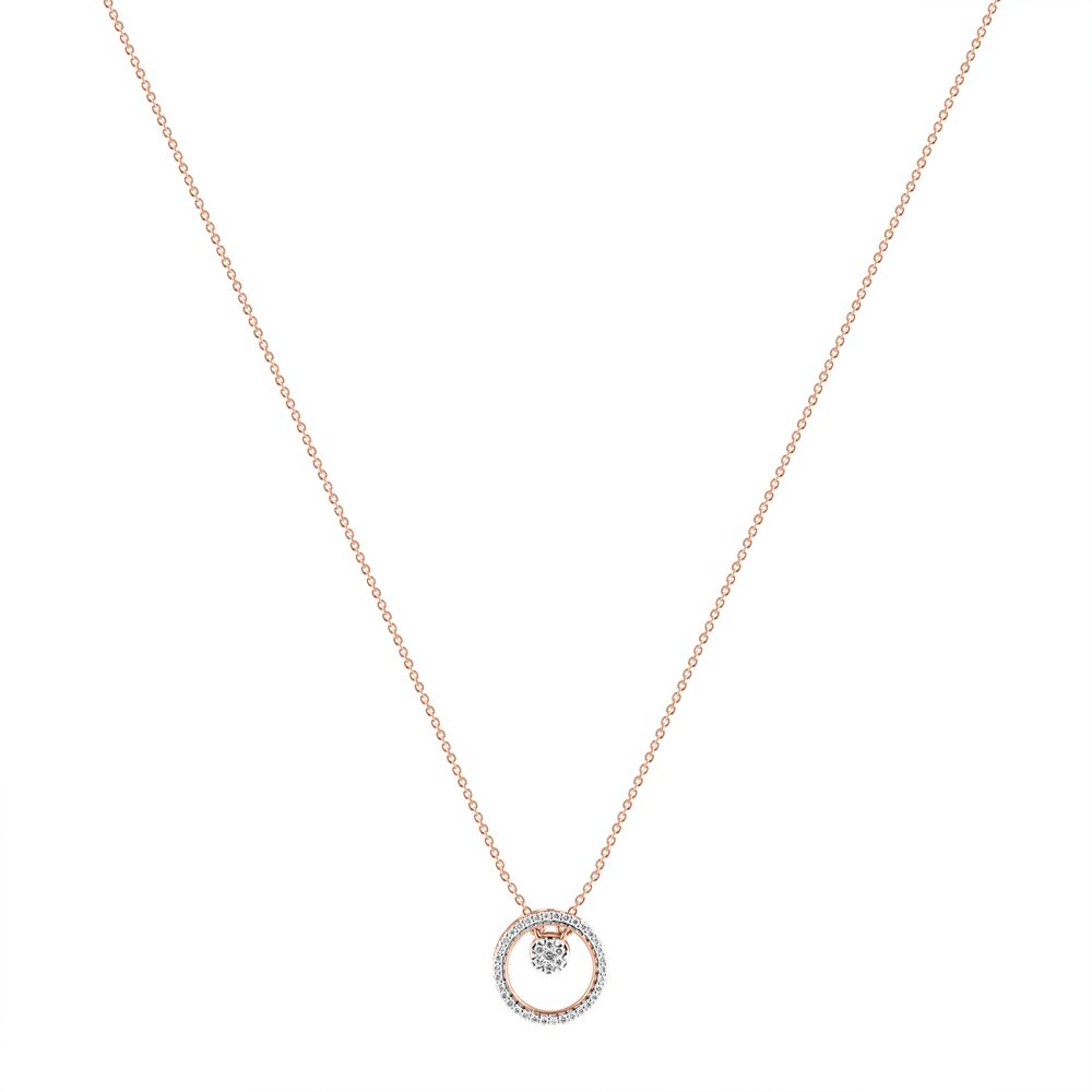 Geometric Design Diamond Chain Necklace-Necklaces-ONK24C14-D900X1C