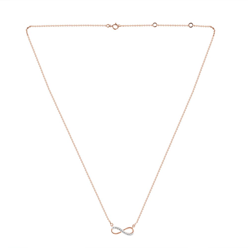Infinity Design Diamond Chain Necklace-Necklaces-ONK24C18-D900X1C