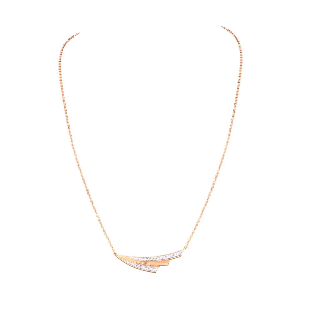 Pretty Rose Gold Chain Necklace-Necklaces-ONK24C23-D900X1C