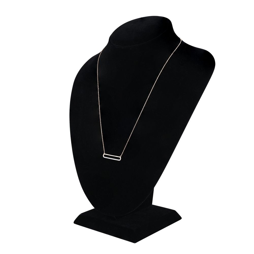 Radiant Rosewood Chain Necklace in 18KT-Necklaces-ONK24C28-D900X1B