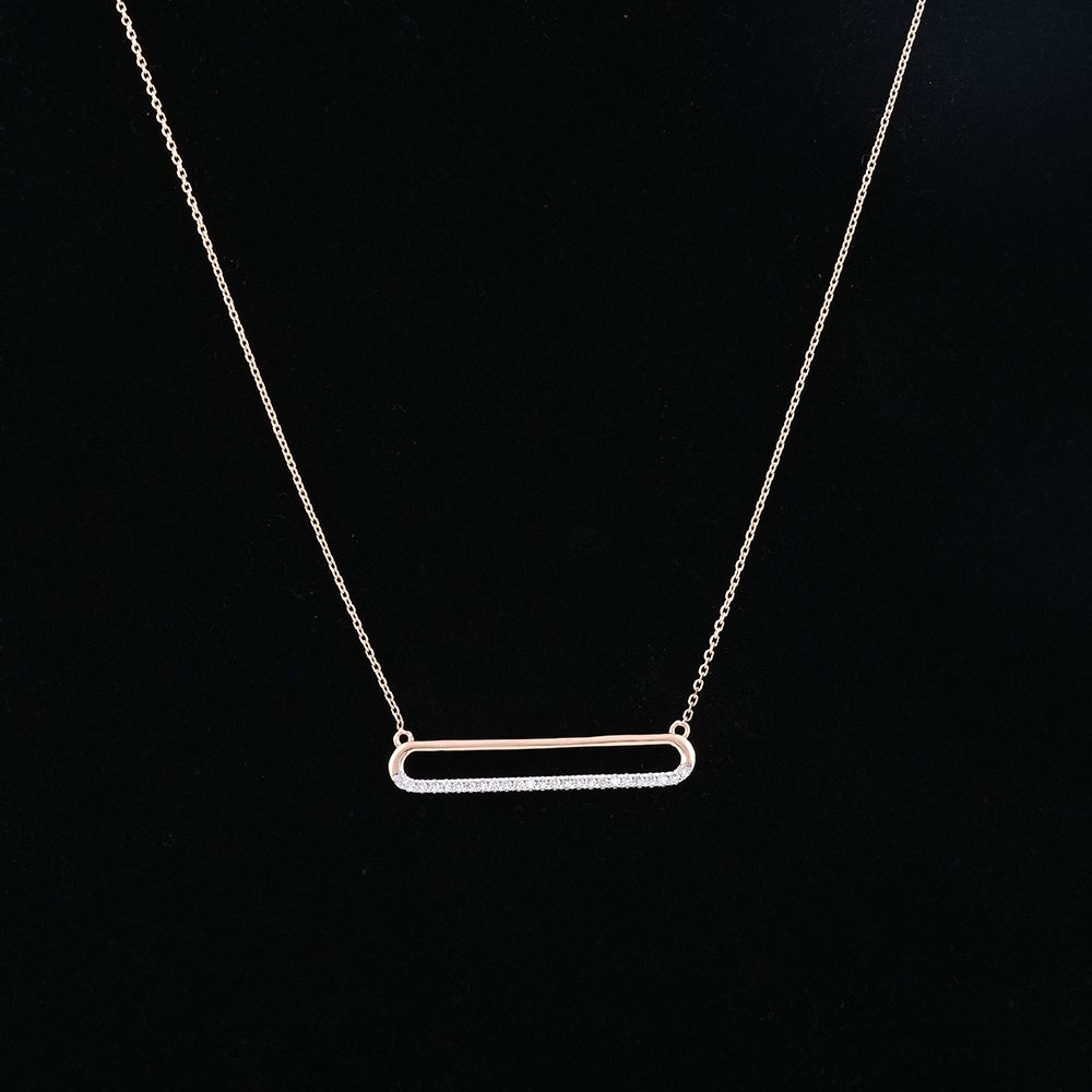 Radiant Rosewood Chain Necklace in 18KT-Necklaces-ONK24C28-D900X1B