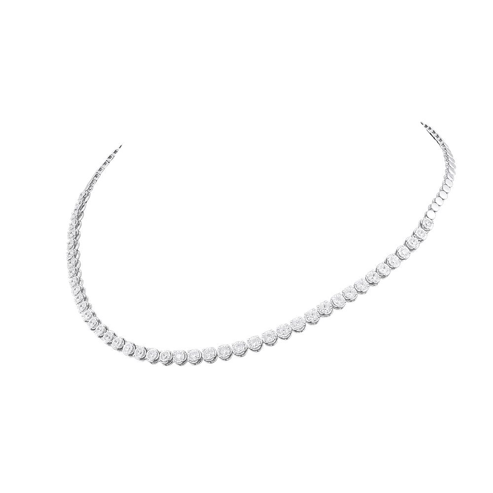 Pretty String Design Diamond Necklace-Shop By Gender-ONK24C32-D400W2C