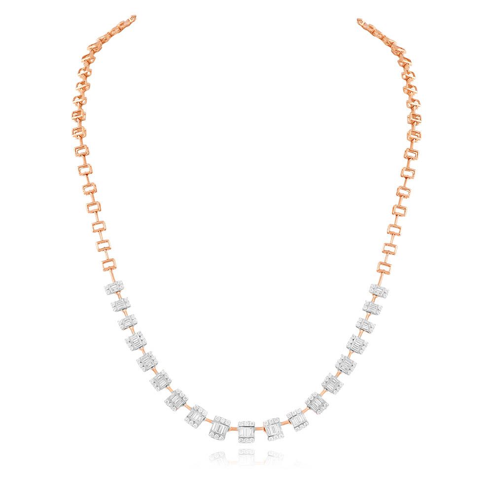 Classic Bloom Rose Gold Necklace-Necklaces-ONK24C39-D300X2B