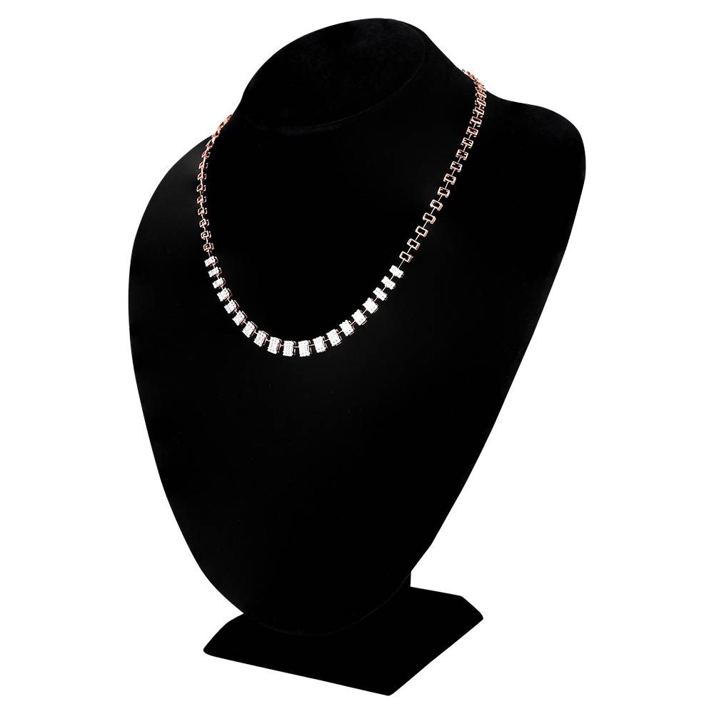 Classic Bloom Rose Gold Necklace-Necklaces-ONK24C39-D300X2B