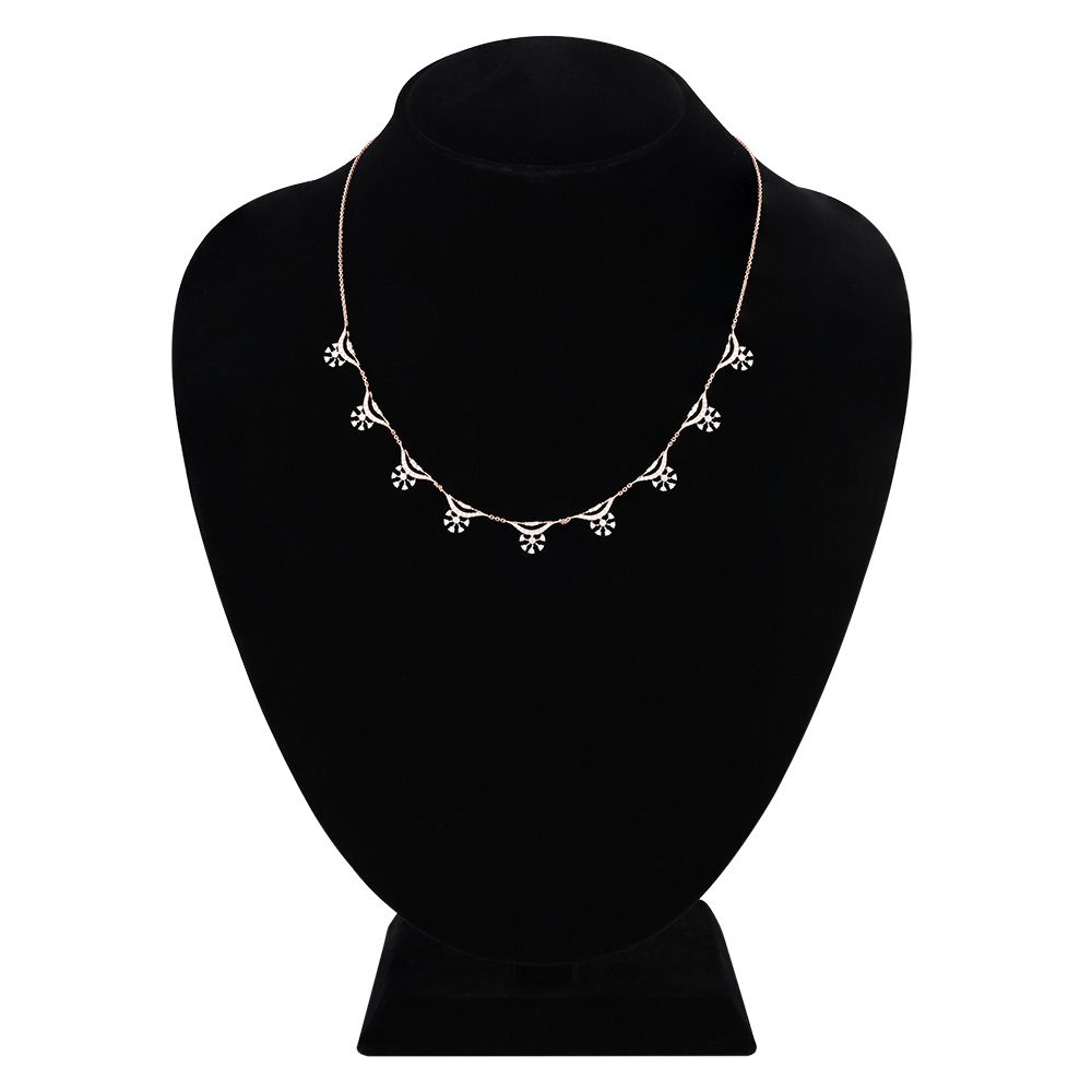Dainty Charm Diamond Necklace-Necklaces-ONK25C24-D400X1B