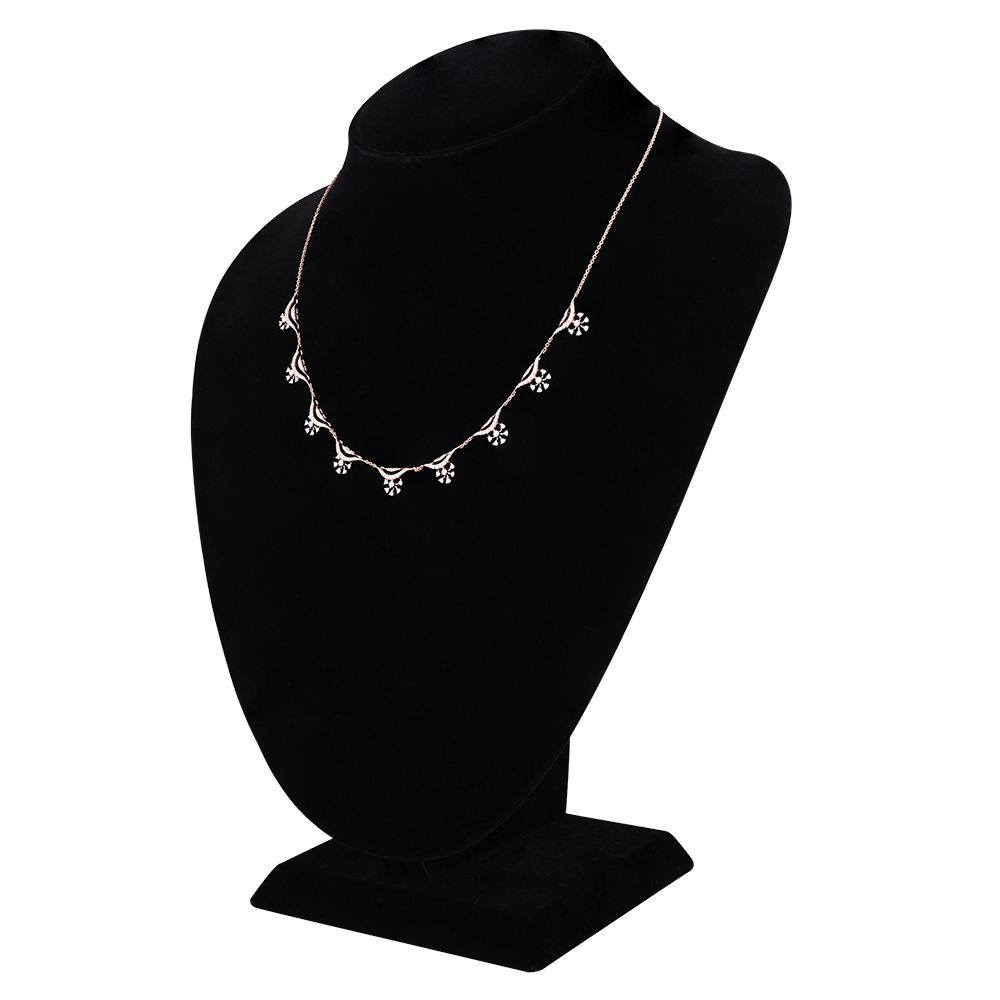 Dainty Charm Diamond Necklace-Necklaces-ONK25C24-D400X1B
