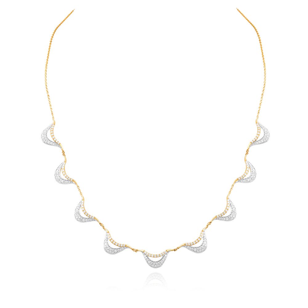 Sparkle Charm Diamond Necklace-Necklaces-ONK25C25-D400R1B
