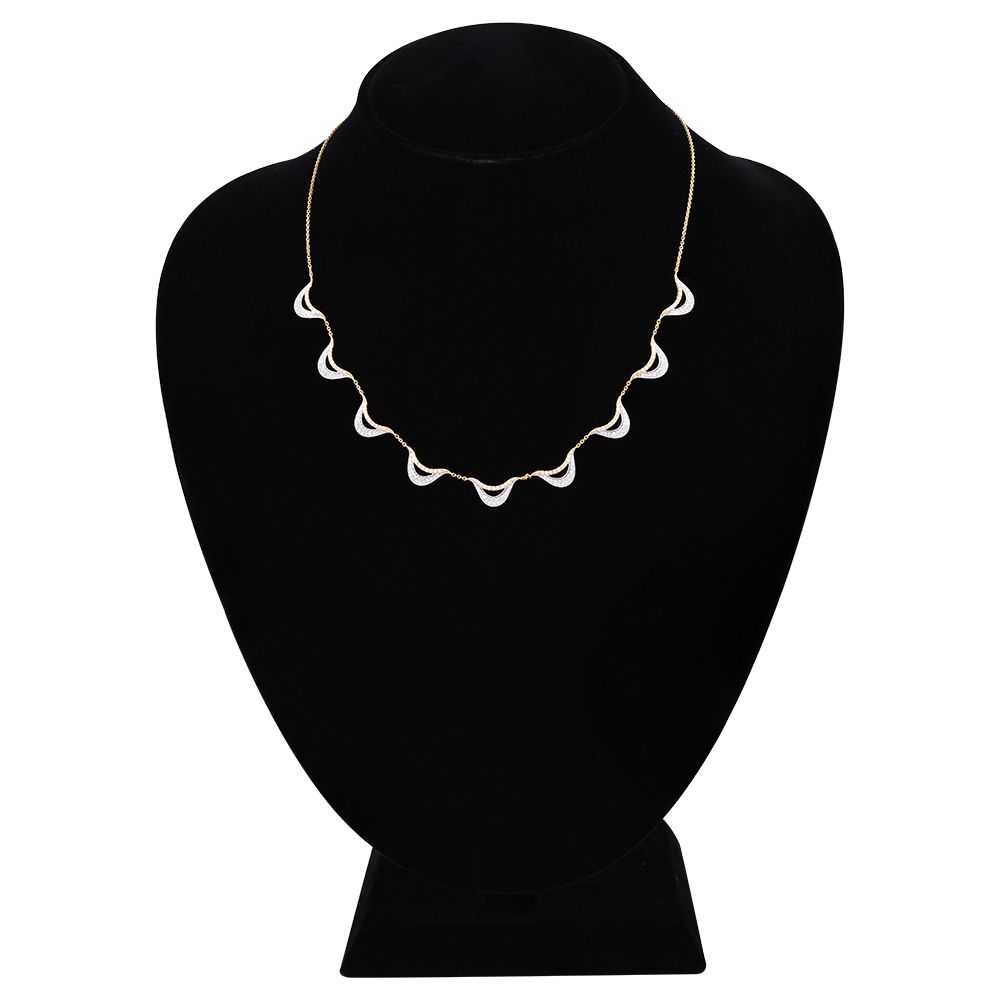 Sparkle Charm Diamond Necklace-Necklaces-ONK25C25-D400R1B