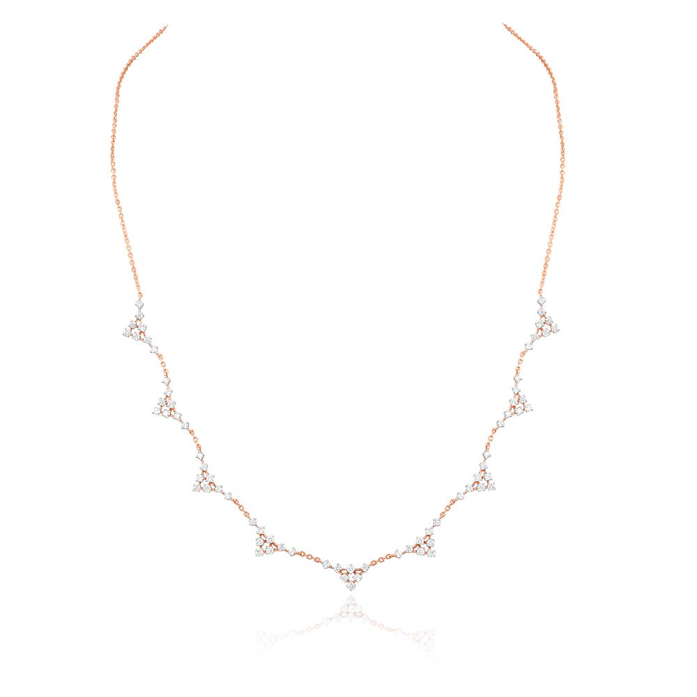 Brilliance Charm Diamond Necklace-Necklaces-ONK25C26-D400X1B