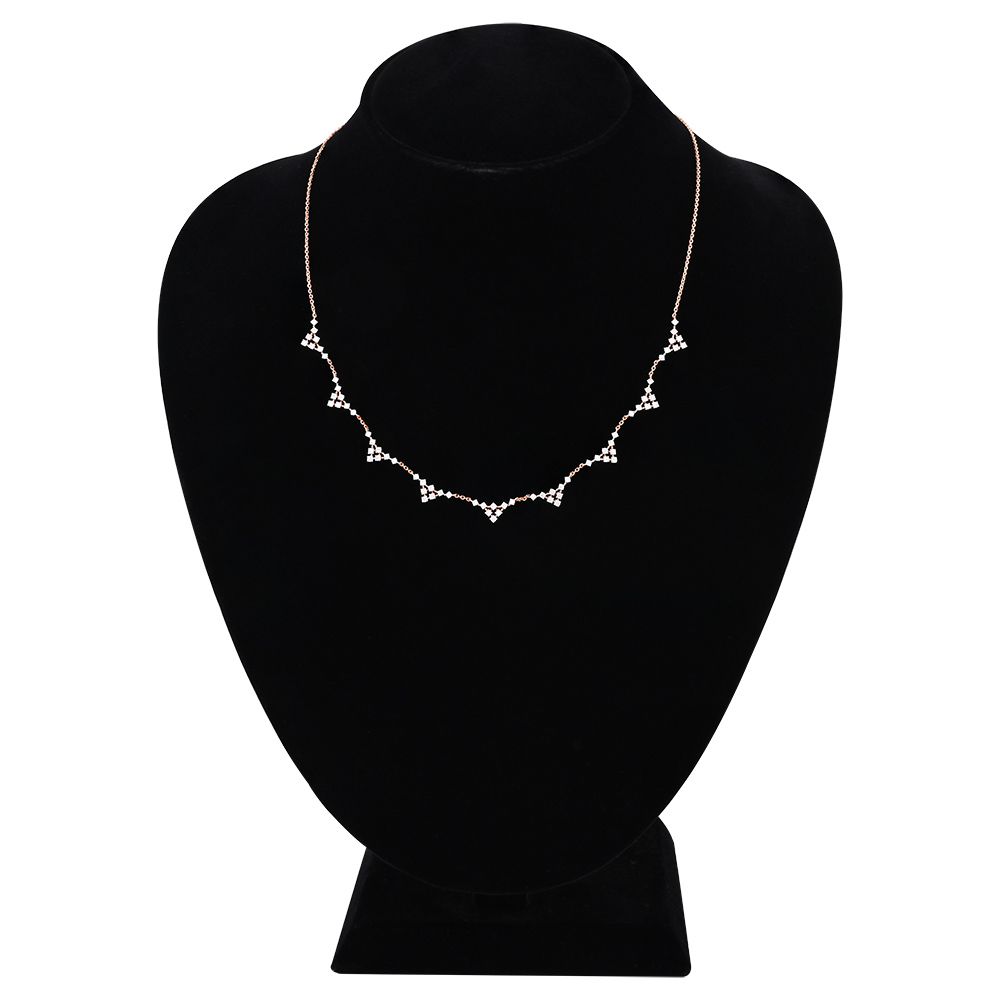 Brilliance Charm Diamond Necklace-Necklaces-ONK25C26-D400X1B