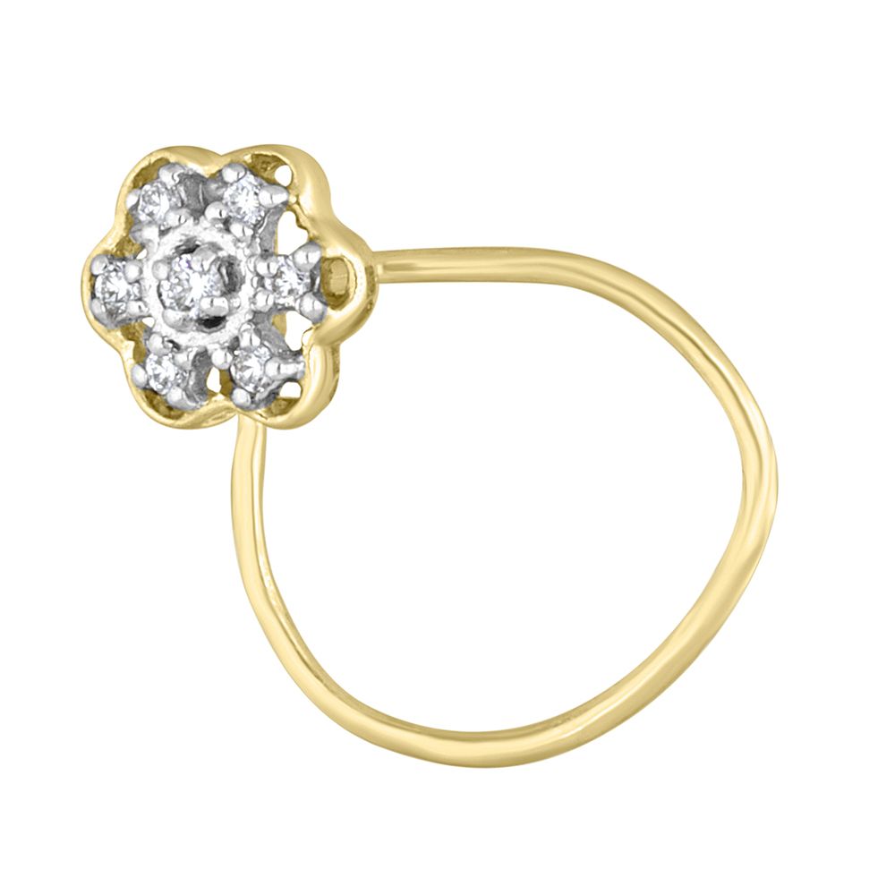 Elegant Diamond Crown Star Nosepin-All Jewellery-ONP10013-A300R5B