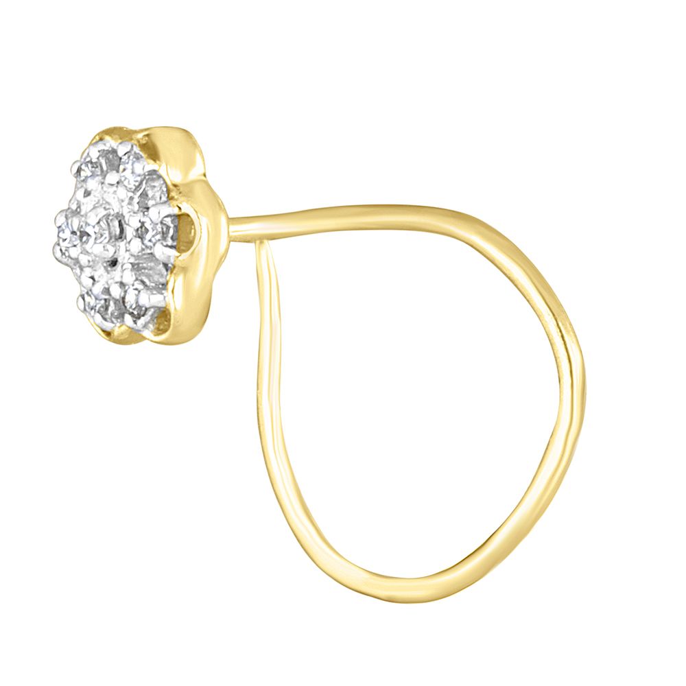 Elegant Diamond Crown Star Nosepin-All Jewellery-ONP10013-A300R5B