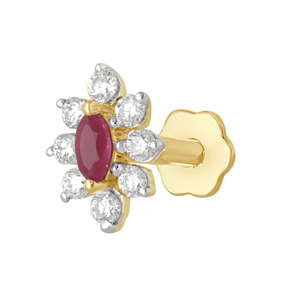 Delicate Diamond Nosepin-All Jewellery-ONP23002-D310R5B