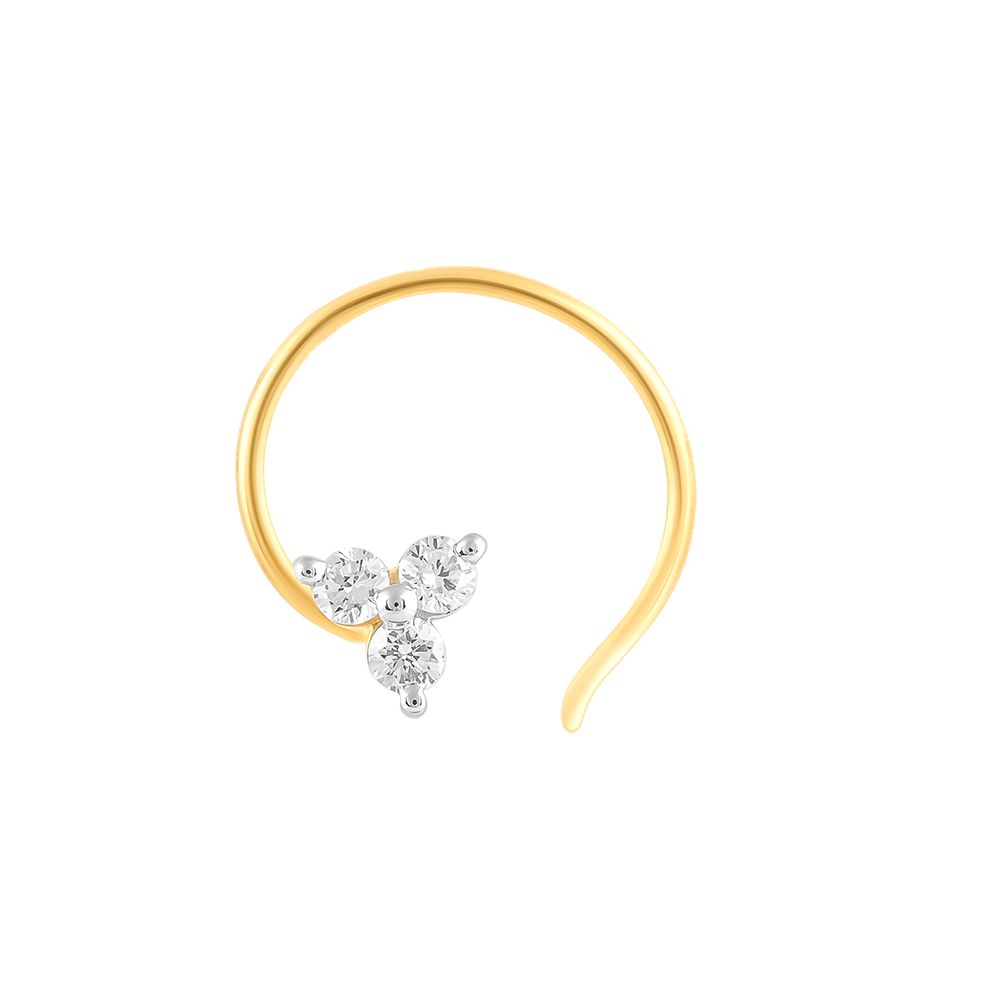 Everygreen Diamond Nose Pin-All Jewellery-ONP23019-D300R0B