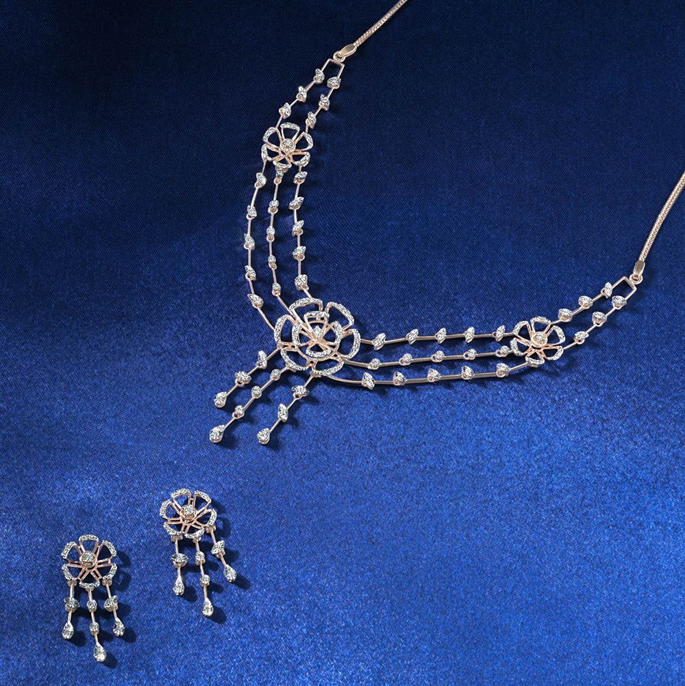 Timeless Rose Gold Astra Jewellery Set-All Jewellery-ONS20065-D900X0C