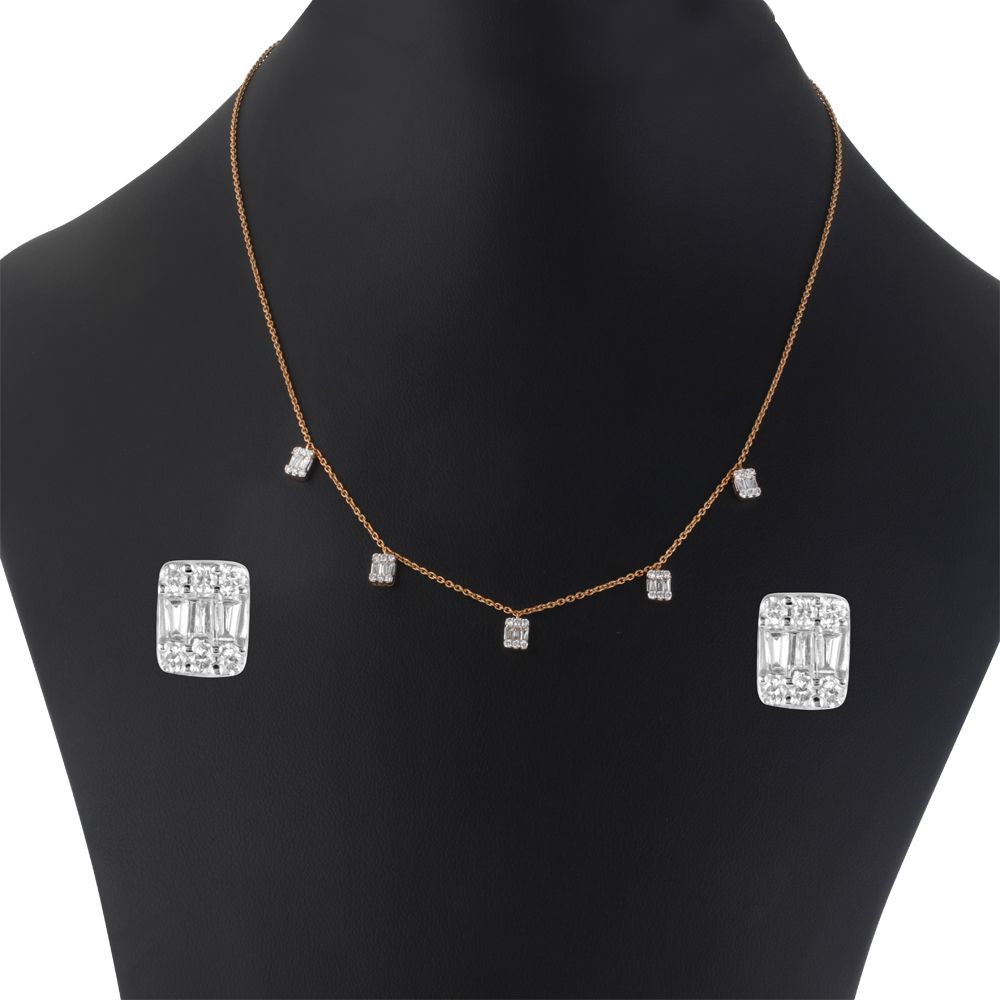 Timeless Charm Diamond Necklace Set-All Jewellery-ONS23003-D300X0B