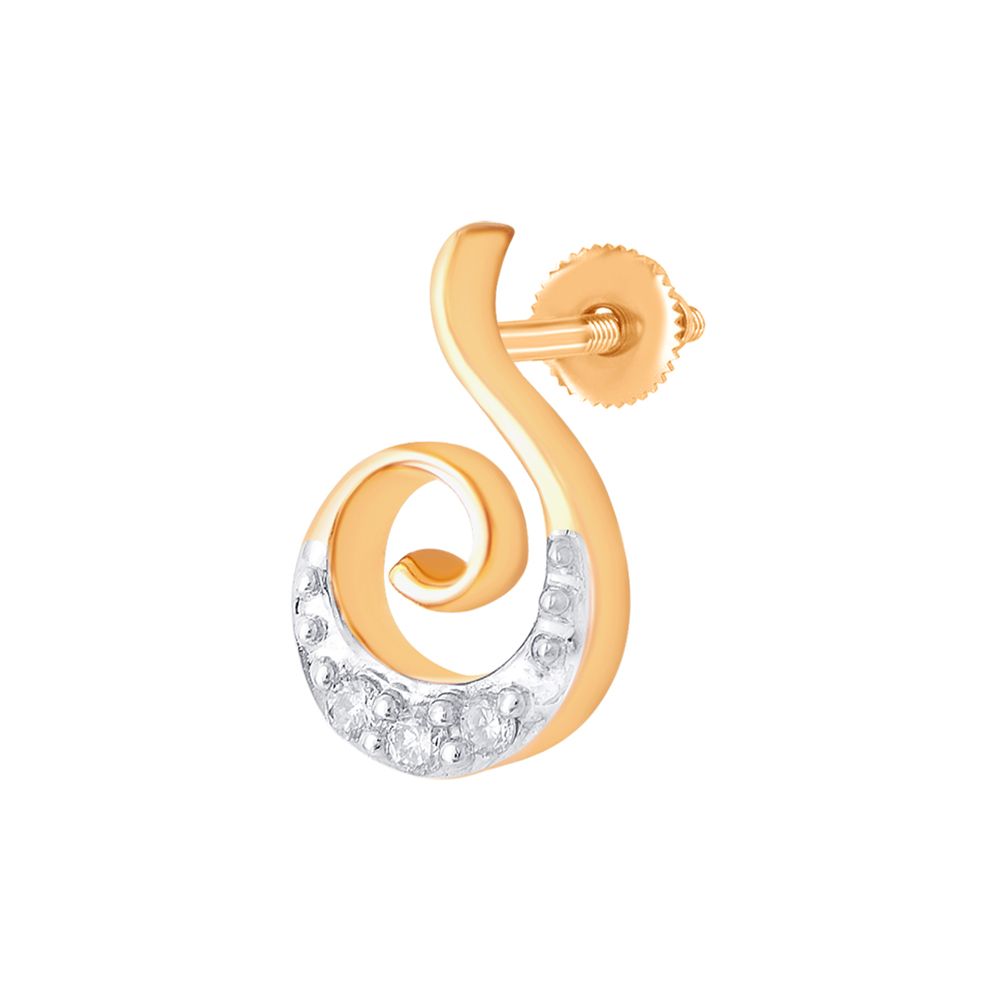 Musical Design Diamond Pendant and Earrings Set-All Jewellery-OSP10037-D400R0C